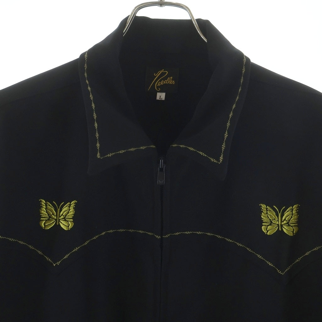 Needles(ニードルス) 23AW Western Sport Jacket ウエスタン スポーツ ジャケット トラックジャケット ブラック NS148