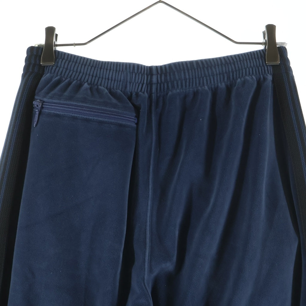 Needles(ニードルス) NARROW TRACK PANTS サイドライン ベロアトラックパンツ ブルー NS253