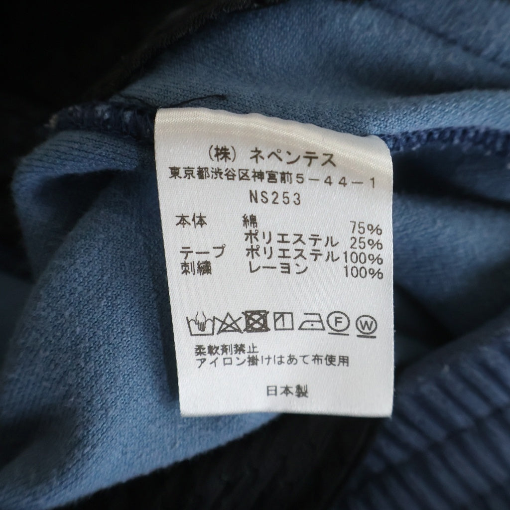 Needles(ニードルス) NARROW TRACK PANTS サイドライン ベロアトラックパンツ ブルー NS253