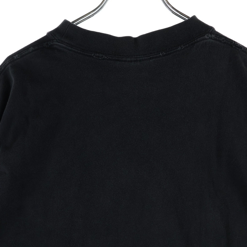 BALENCIAGA(バレンシアガ) 23SS COLLEGE LOGO PRINT カレッジロゴ プリント クルーネック半袖Tシャツカットソー ブラック 739784 TOVK1