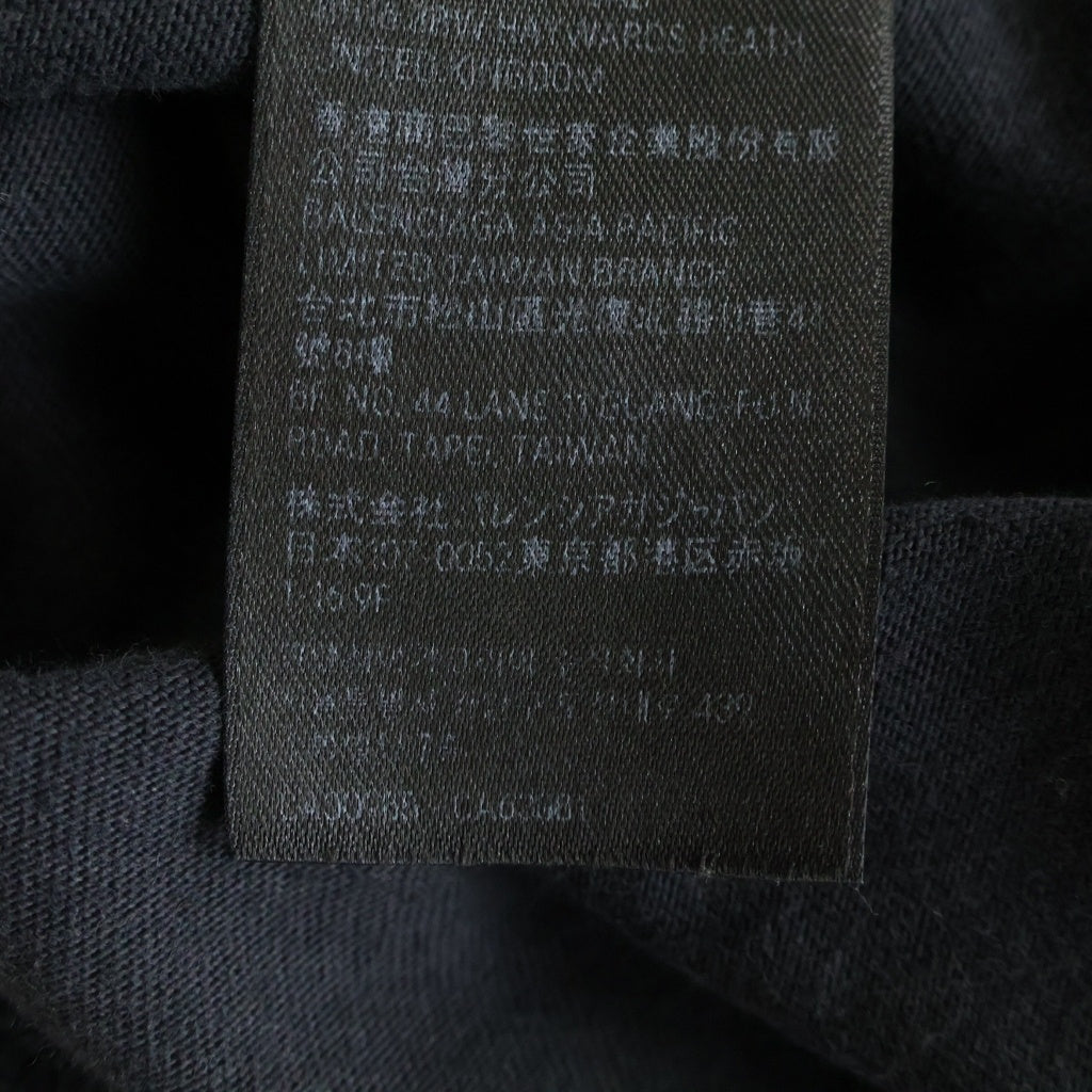 BALENCIAGA(バレンシアガ) 23SS COLLEGE LOGO PRINT カレッジロゴ プリント クルーネック半袖Tシャツカットソー ブラック 739784 TOVK1