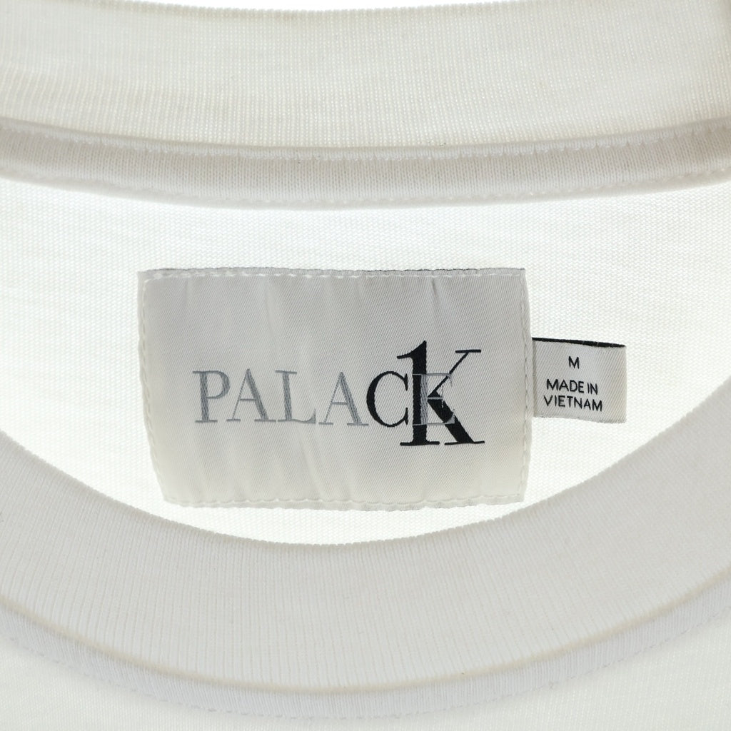 Palace Skateboards(パレススケートボーズ) 22SS ×CALVIN KLEIN SS LOGO TEE EMBROID パレス プリントロゴ 半袖Tシャツ カットソー グレー 40317UC