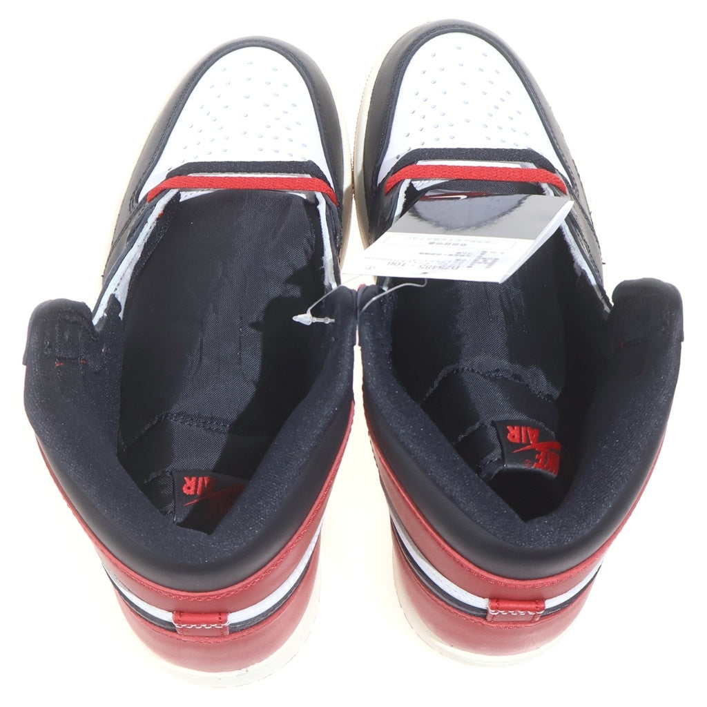NIKE(ナイキ) Air Jordan 1 Retro High OG Black Toe Reimagined エアジョーダン1 レトロ ハイ OG ブラックトゥ リイマジンド レッド/ホワイト US8.5/26.5CM DZ5485-106