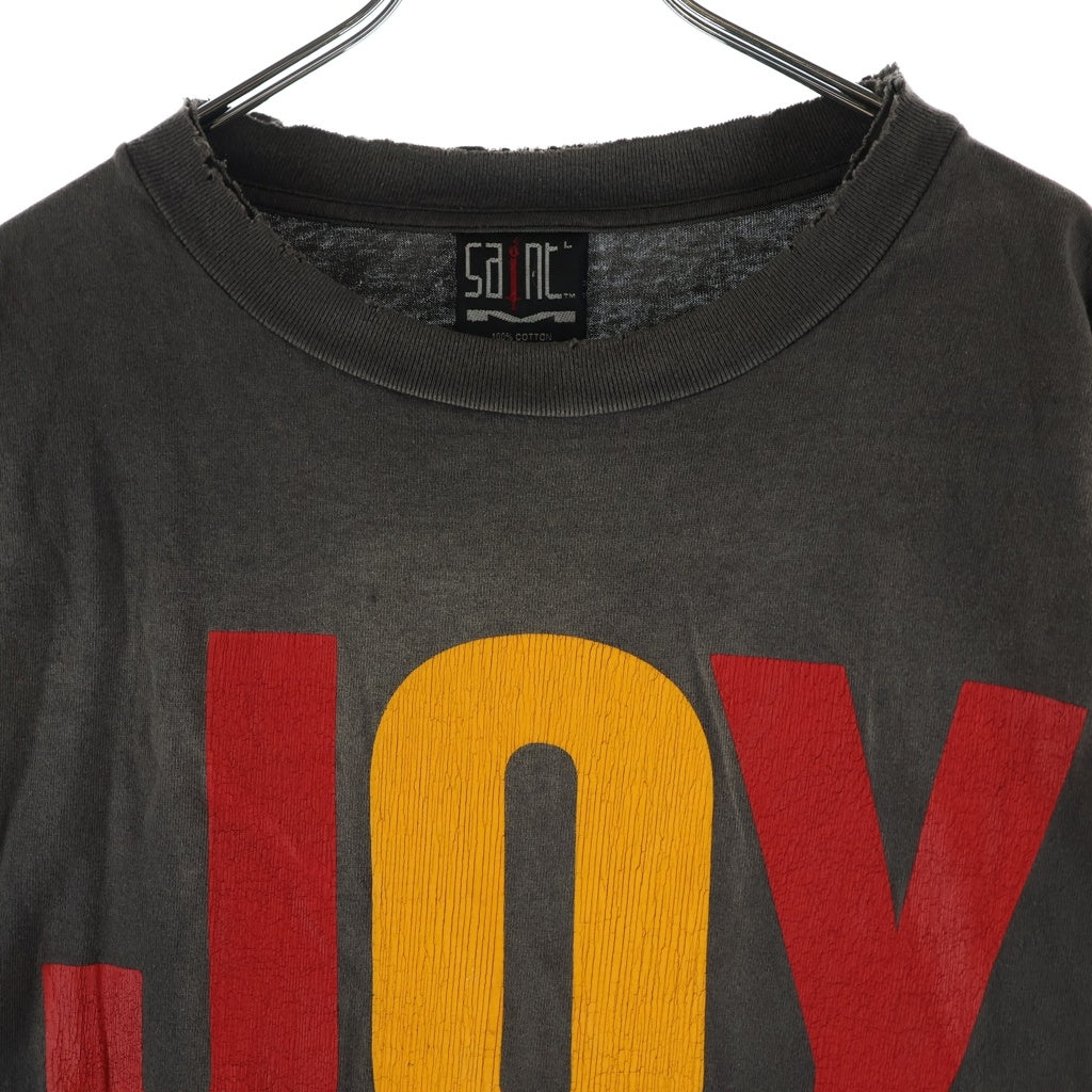 SAINT MICHAEL(セントマイケル) Joy Saint Long-Sleeve Tee Black ジョイ クルーネック長袖Tシャツカットソー ブラック SM-A22-0000-011