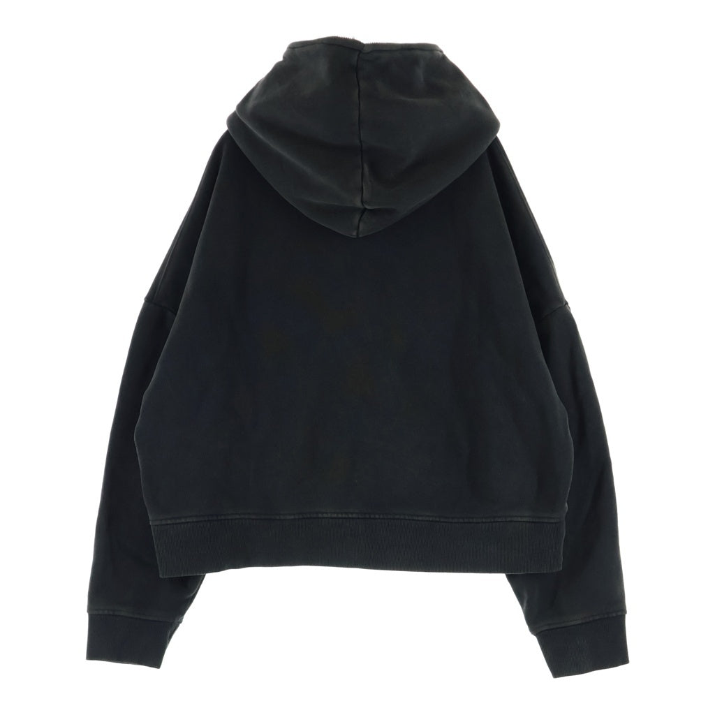 entire studios(エンタイア スタジオ) ETERNAL ZIP WASHED BLACK エターナル ジップ ウォッシュド加工 フルジップアップパーカー フーディー ブラック ESSS26HO030120392S