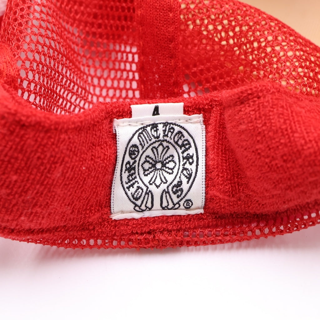 CHROME HEARTS(クロムハーツ) OLD TRUCKER CAP FUCK オールド トラッカー メッシュキャップ ファック レッド