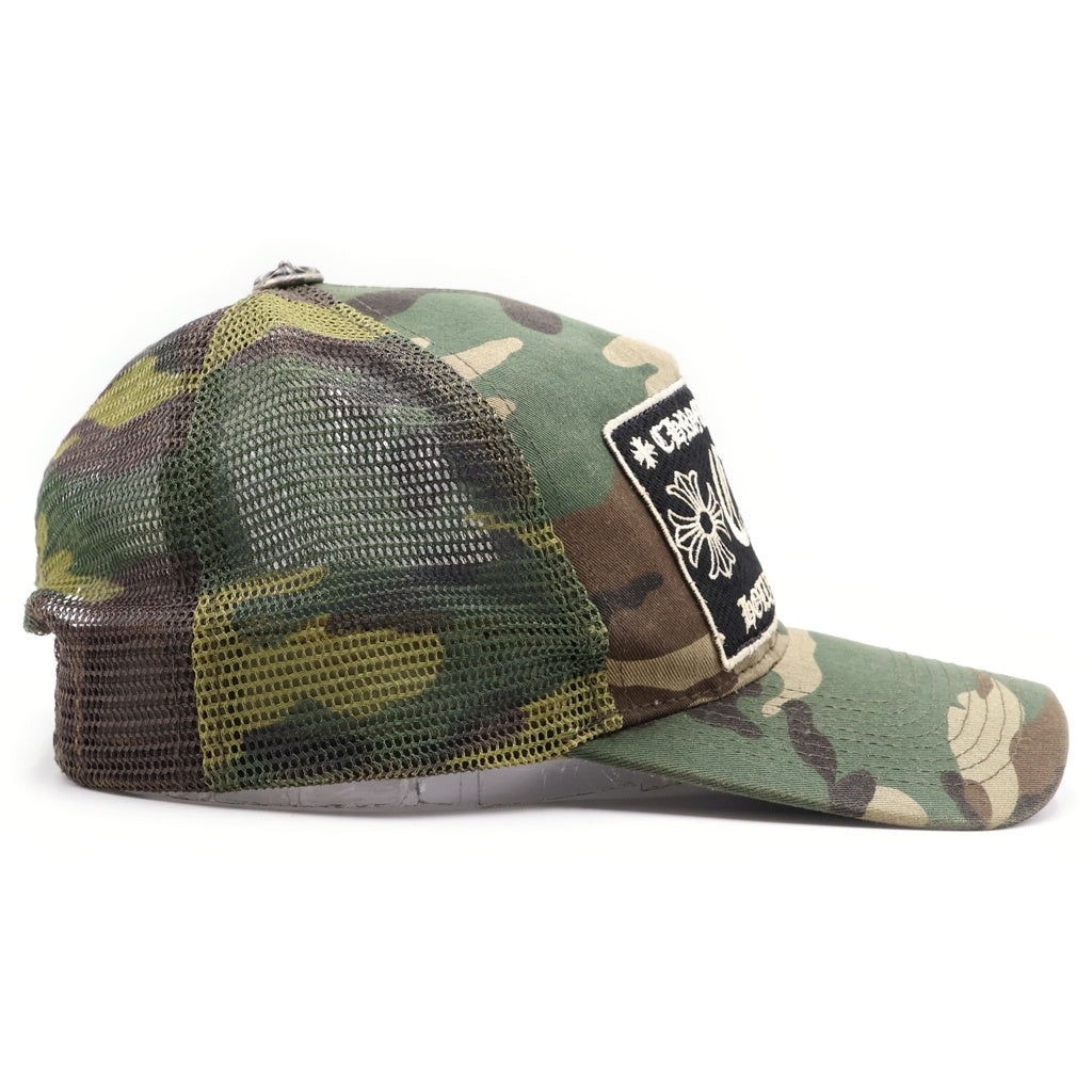 CHROME HEARTS(クロムハーツ) OLD TRUCKER CAP オールド クロスボール メッシュキャップ 迷彩 カモ柄 レディース
