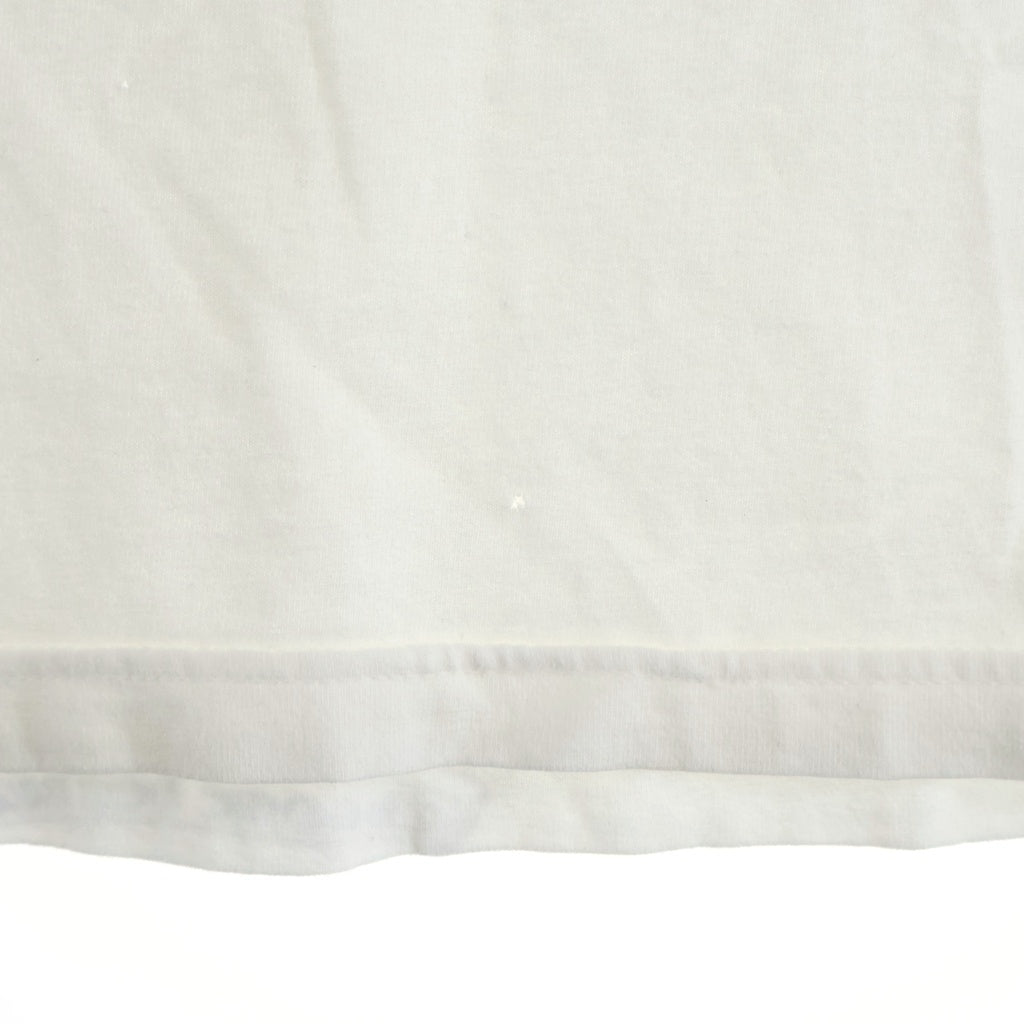 CHROME HEARTS(クロムハーツ) OLD US SCRL S/S TEE 星条旗 オールド スクロールラベルロゴ プリント クルーネック半袖Tシャツ カットソー ホワイト