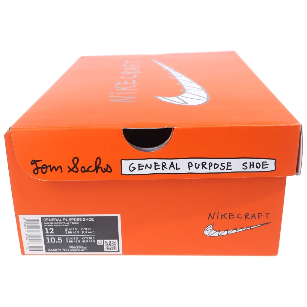NIKE(ナイキ) ×Tom Sachs Craft Women's General Purpose Shoe トムサックス クラフト ウィメンズ ジェネラル パーパス シュー ローカットスニーカー US12/29cm DA6672-700