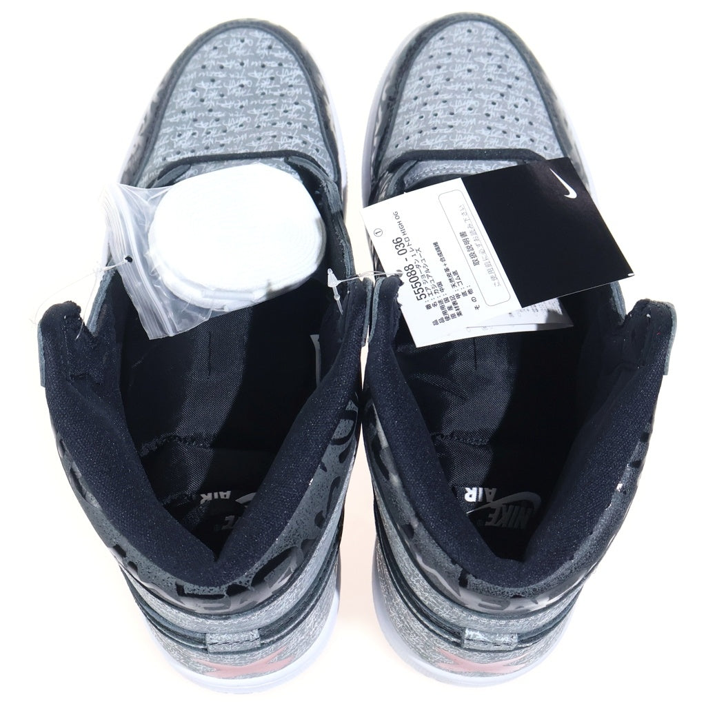 NIKE(ナイキ) Air Jordan 1 High OG Rebellionaire エアジョーダン1 ハイ OG リベリオネア ハイカットスニーカー グレー/ブラック US11/29CM 555088-036