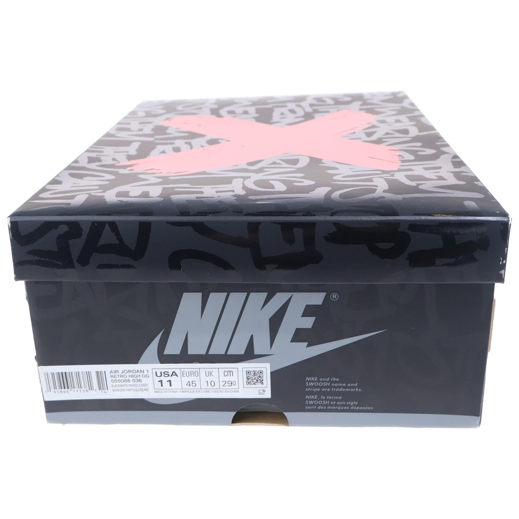 NIKE(ナイキ) Air Jordan 1 High OG Rebellionaire エアジョーダン1 ハイ OG リベリオネア ハイカットスニーカー グレー/ブラック US11/29CM 555088-036