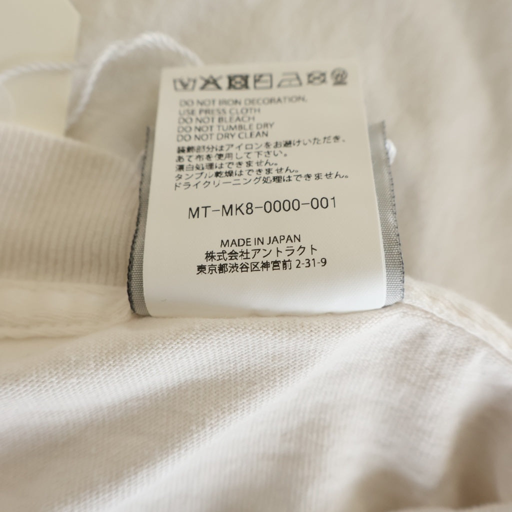 NO BRAND(ノーブランド) mononoke・made【モノノケ・メイド】26SS SS T-SHIRT ロゴ プリント クルーネック半袖Tシャツカットソー ホワイト MT-MK8-0000-001