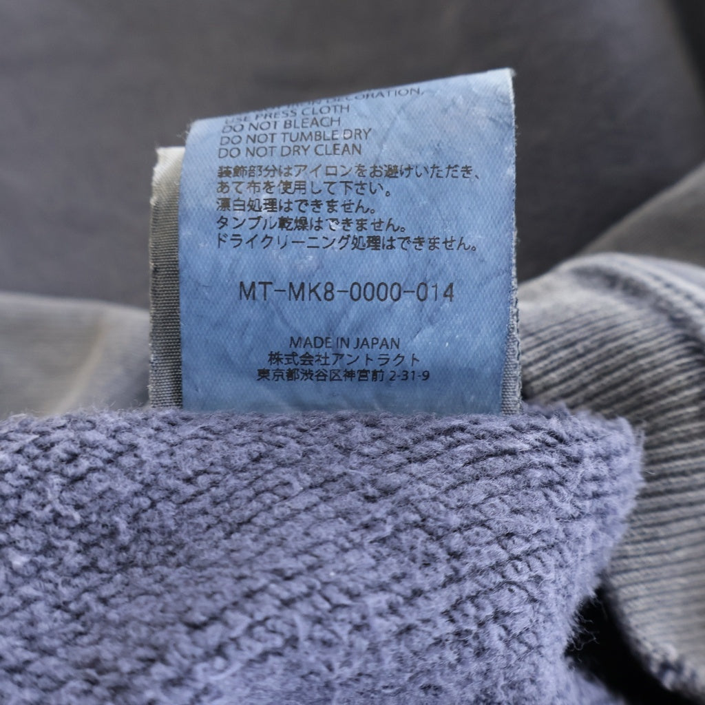 NO BRAND(ノーブランド) mononoke・made【モノノケ・メイド】26SS CREW NECK SWEAT 虎 タイガー プリント クルーネックスウェットトレーナー ネイビー MT-MK8-0000-014