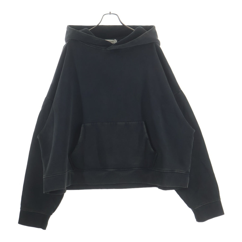 entire studios(エンタイア スタジオ) 25AW HEAVY HOOD WASHED BLACK ヘビーウェイト ウォッシュド加工 プルオーバースウェットフーディー ブラック UNU-25-1012-WBXL