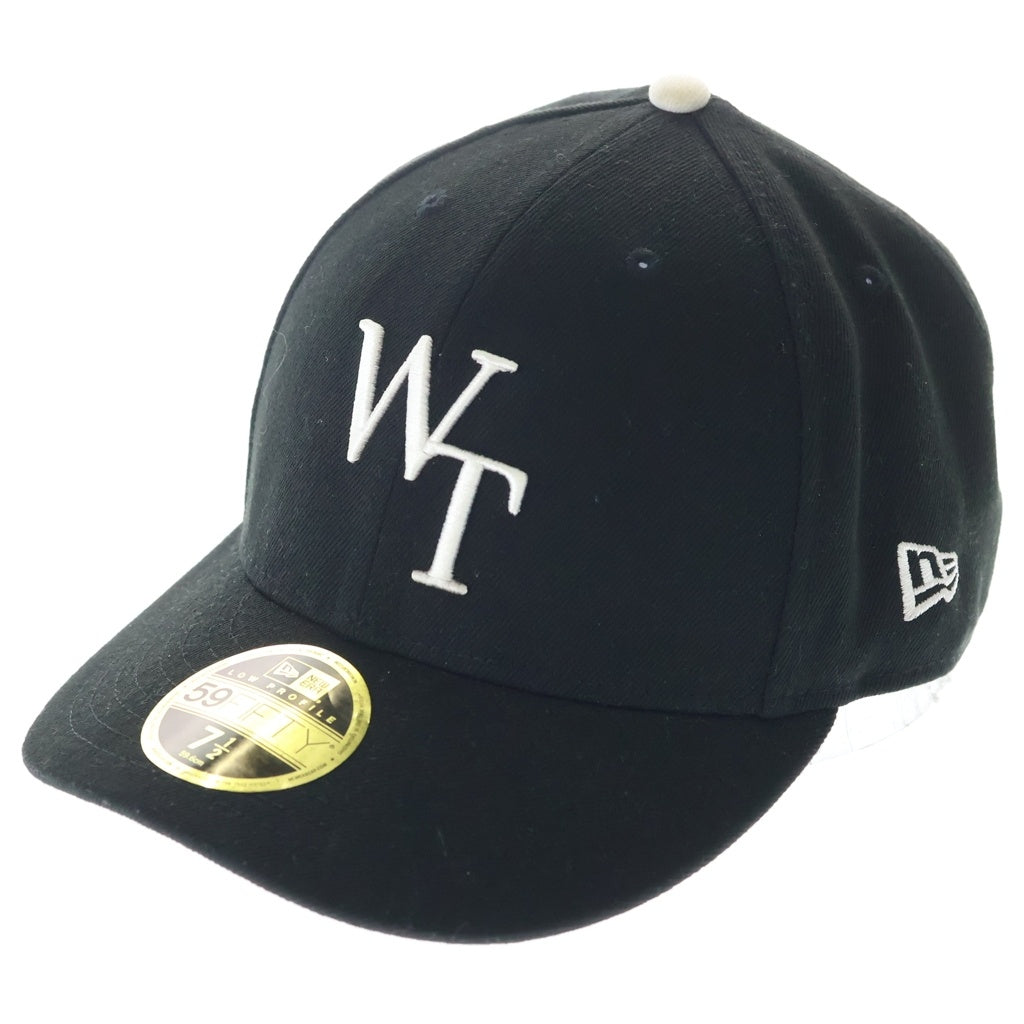 WTAPS(ダブルタップス) ×NEW ERA 59FIFTY ロゴ刺繍 ベースボールキャップ 帽子 ブラック