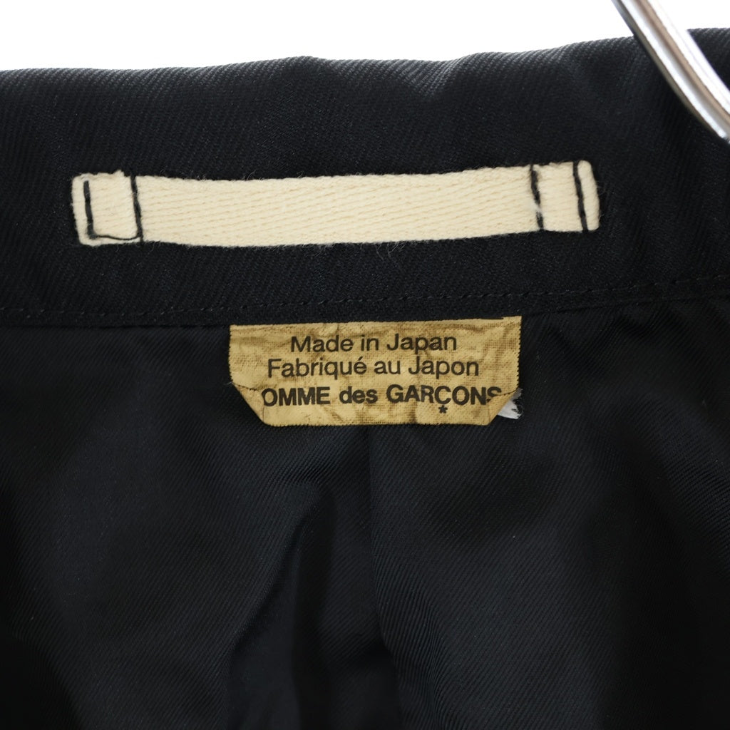 COMME des GARCONS HOMME PLUS(コムデギャルソンオムプリュス) AD2025 ポリエステル縮絨テーラードジャケット ブラック PZ-J008