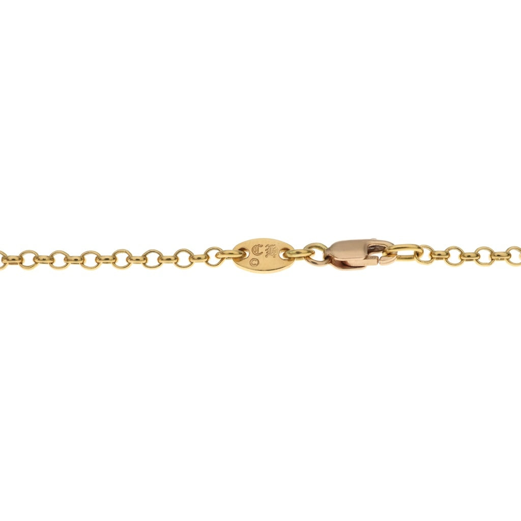 CHROME HEARTS(クロムハーツ) 22K NECKCHAIN R20 ロールチェーンネックレス 20inch ゴールド BCA011