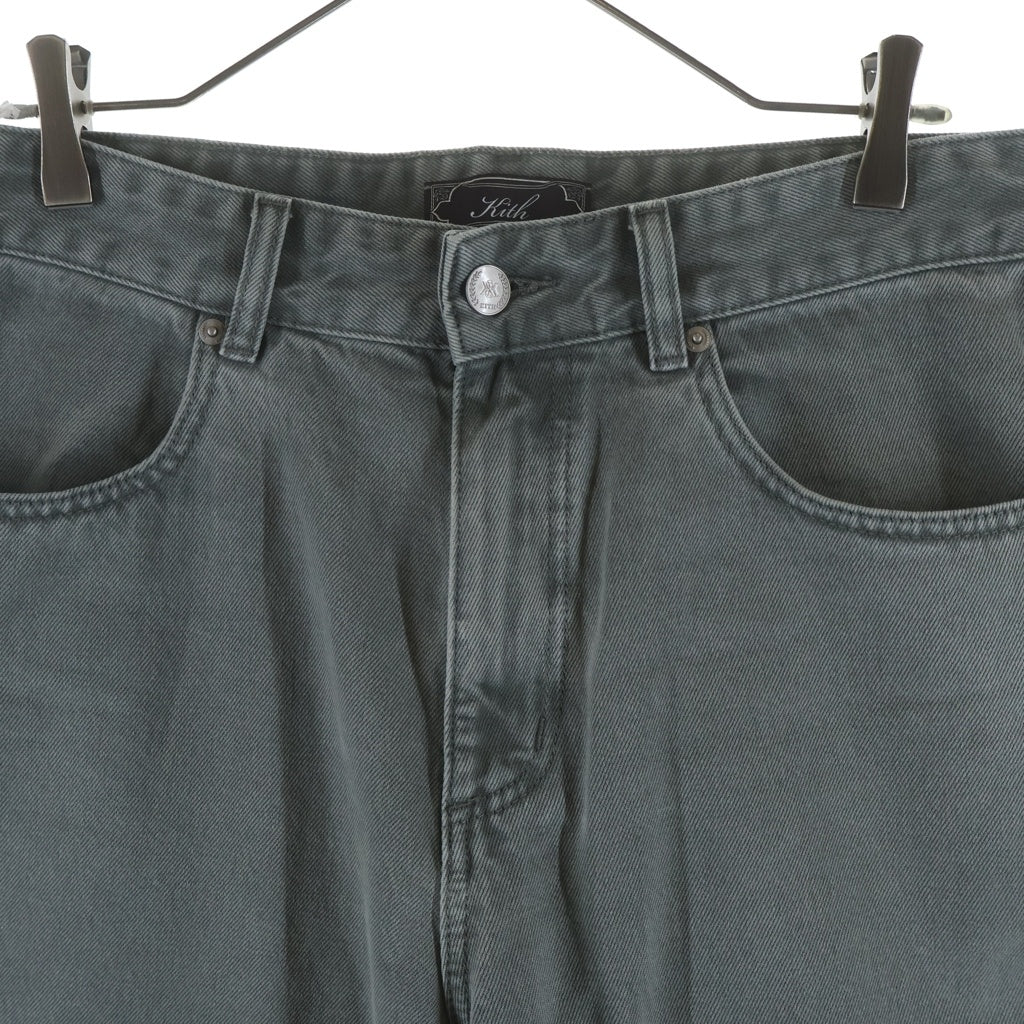 KITH(キス) 26SS Twist Seam Glalen Pant パッチ デニムパンツ グレー 26-030-060-0029-1-0