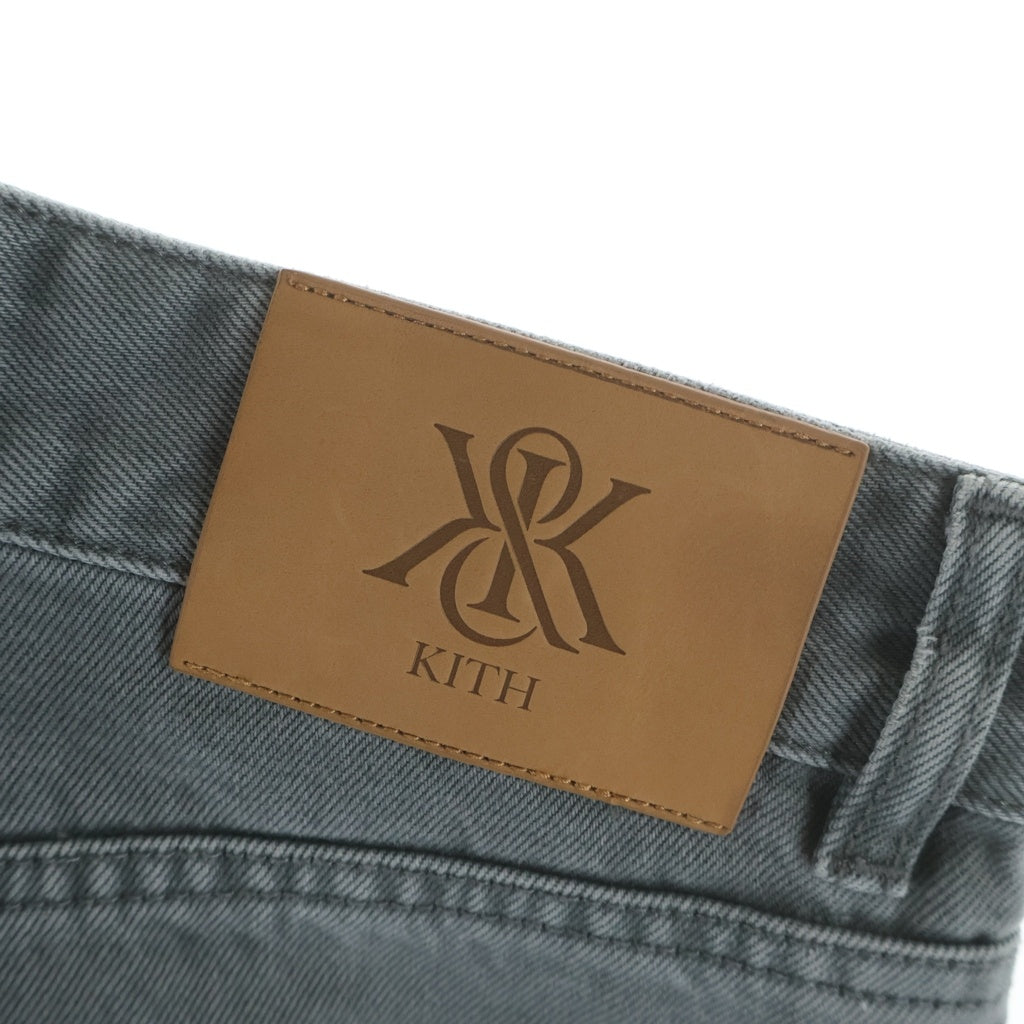 KITH(キス) 26SS Twist Seam Glalen Pant パッチ デニムパンツ グレー 26-030-060-0029-1-0