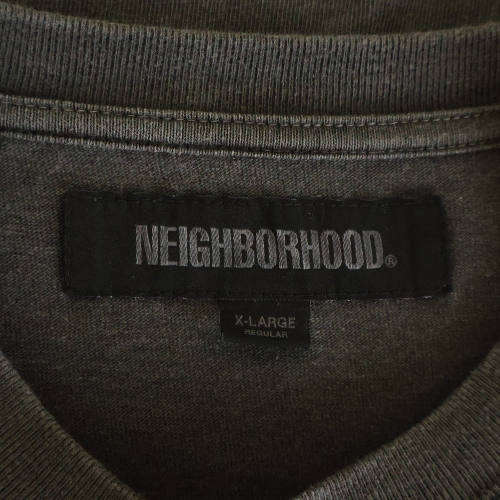 NEIGHBORHOOD(ネイバーフッド) ピグメントダイ クルーネック半袖Tシャツカットソー グレー 252FPNH-CSM07