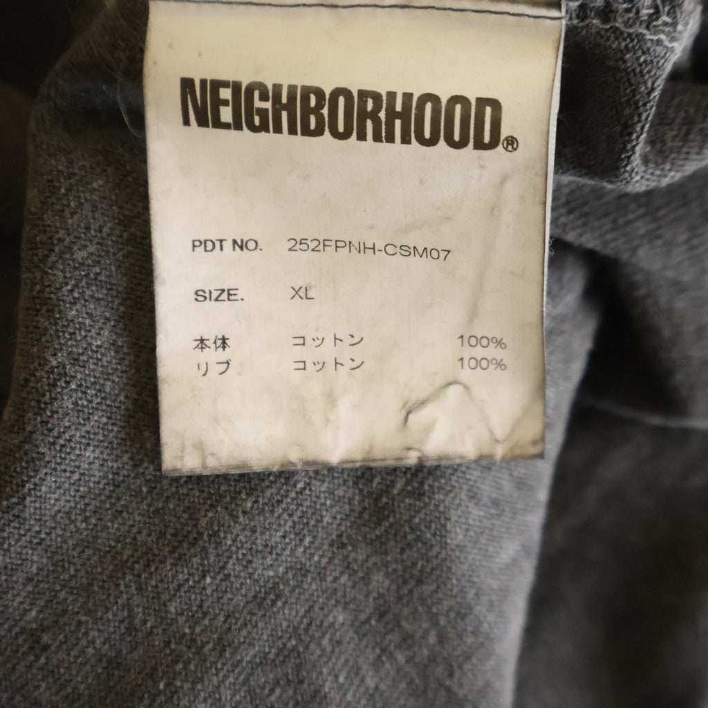 NEIGHBORHOOD(ネイバーフッド) ピグメントダイ クルーネック半袖Tシャツカットソー グレー 252FPNH-CSM07