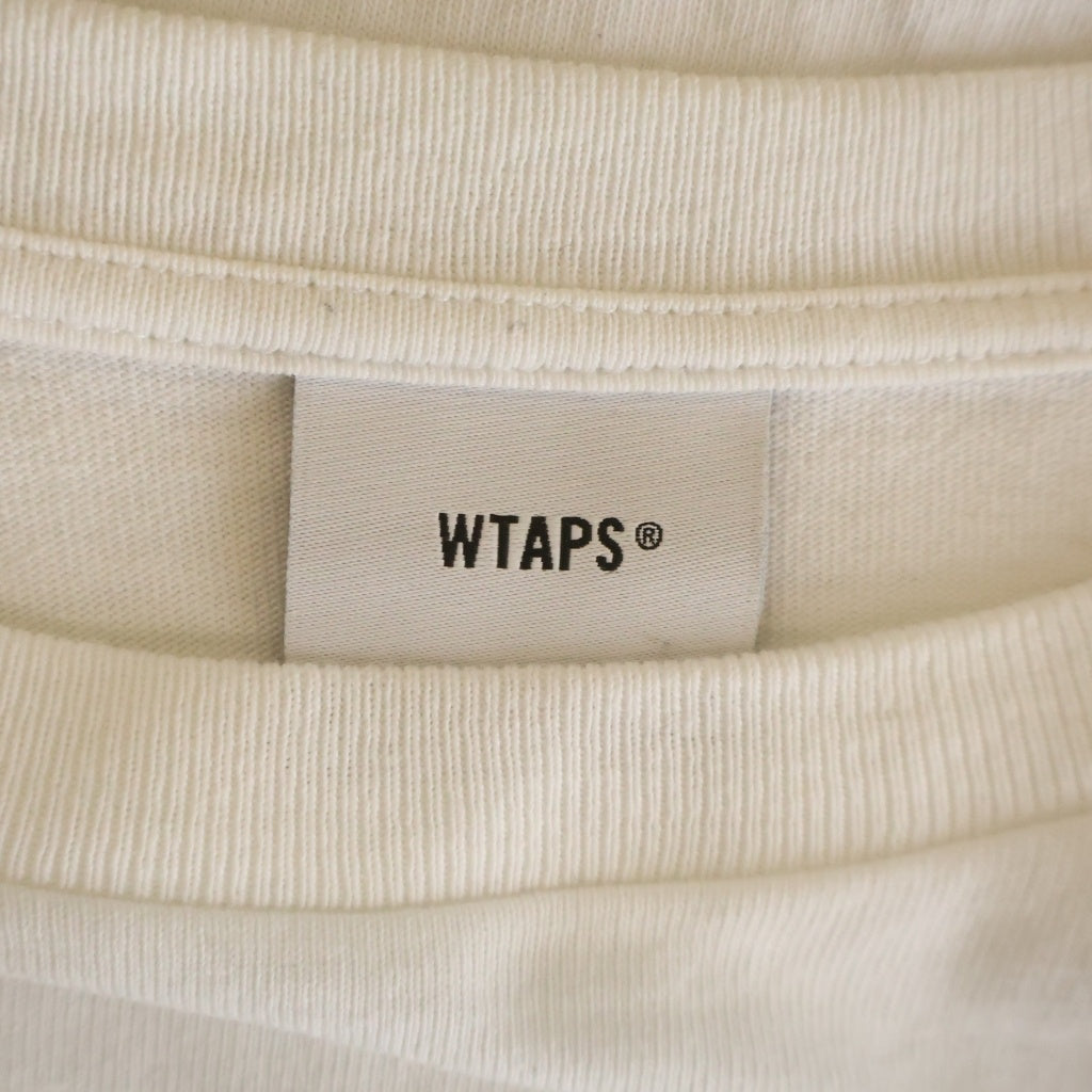 WTAPS(ダブルタップス) 25AW PROTECTED BY TERRITORIAL L/S Tee 両面プリント クルーネック長袖Tシャツカットソー ロングスリーブ ロンT ホワイト 252ATDT-TM02