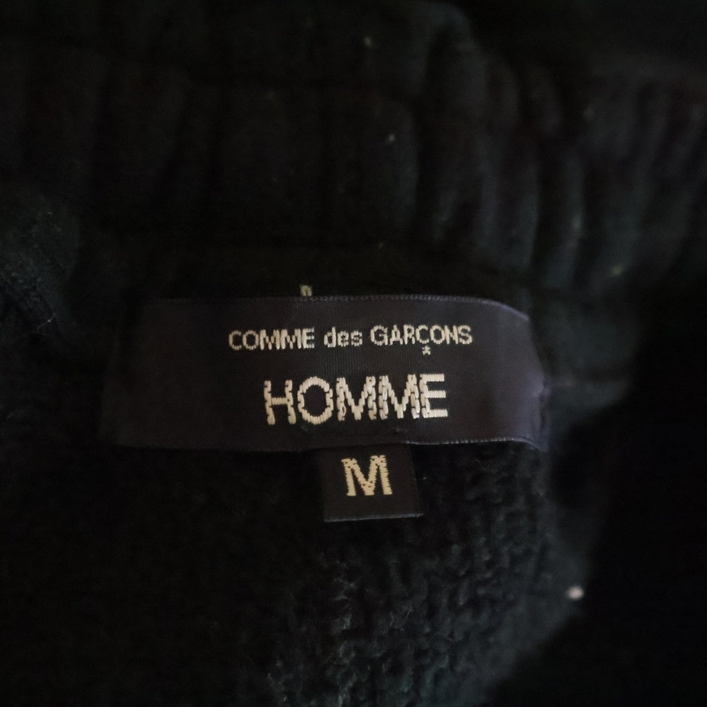 COMME des GARCONS HOMME(コムデギャルソンオム) HOMME SWEAT PANTS ロゴ プリント スウェットパンツ ブラック HP-P104