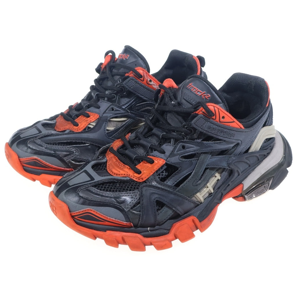 BALENCIAGA(バレンシアガ) TRACK TRAINERS 2 568614 トラック トレーナー2 メッシュ ローカットスニーカー ブラック/レッド 568614