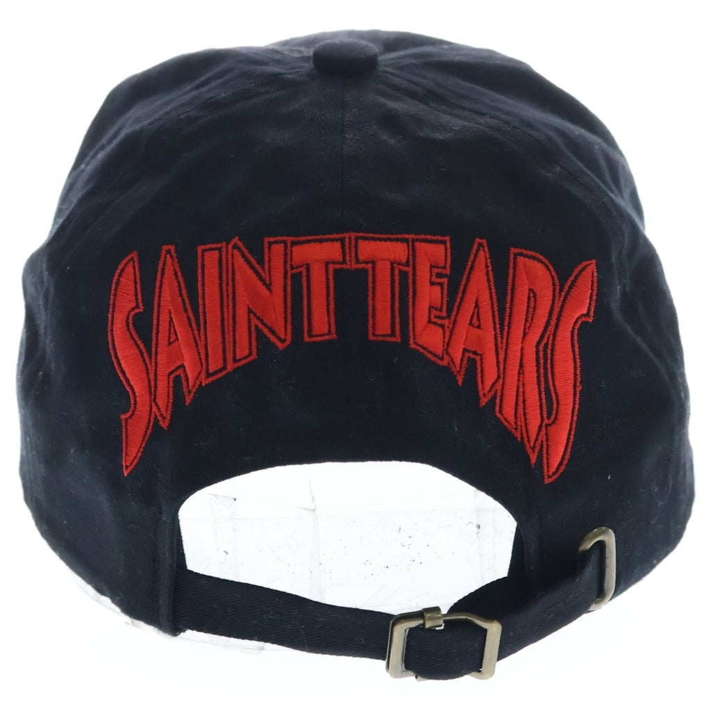 SAINT MICHAEL(セントマイケル) 22SS ×Denim Tears LOGO BBY MICHAEL ロゴデザイン ベイビー マイケル ベースボールキャップ 帽子 ブラック SM-S22-0000-085