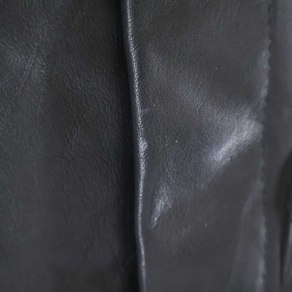 NO BRAND(ノーブランド) ANTANTI (アントアンチ) 25AW TYPE 0 JACKET SCRAP LEATHER タイプ0 スクラップ レザージャケット ブラック