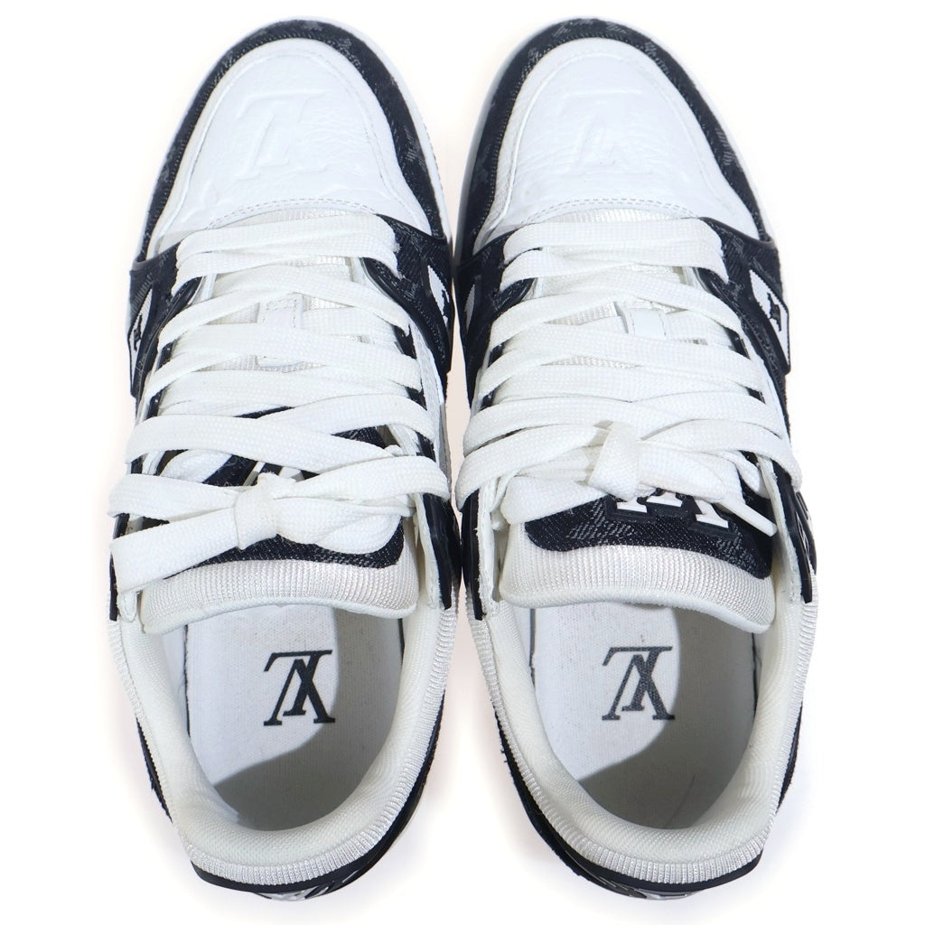 LOUIS VUITTON(ルイヴィトン) LV TRAINER 1A9JG9 LVトレーナー マキシ モノグラム レザー ローカットスニーカー ホワイト/ブラック レディース