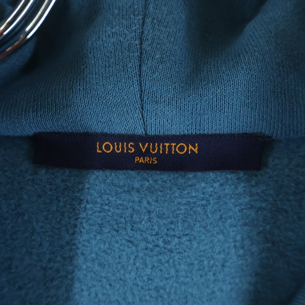 LOUIS VUITTON(ルイヴィトン) 22AW シグネチャーフーディウィズエンブロイダリー プルオーバーパーカー フーディ ブルー RM222E IHN HNY56W