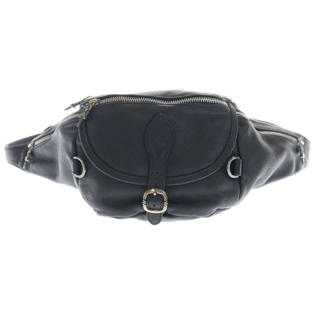 CHROME HEARTS(クロムハーツ) #1 SNAT PACK スナットパック ダガージップ ガンスリンガーベルト レザーウエストバッグ ブラック