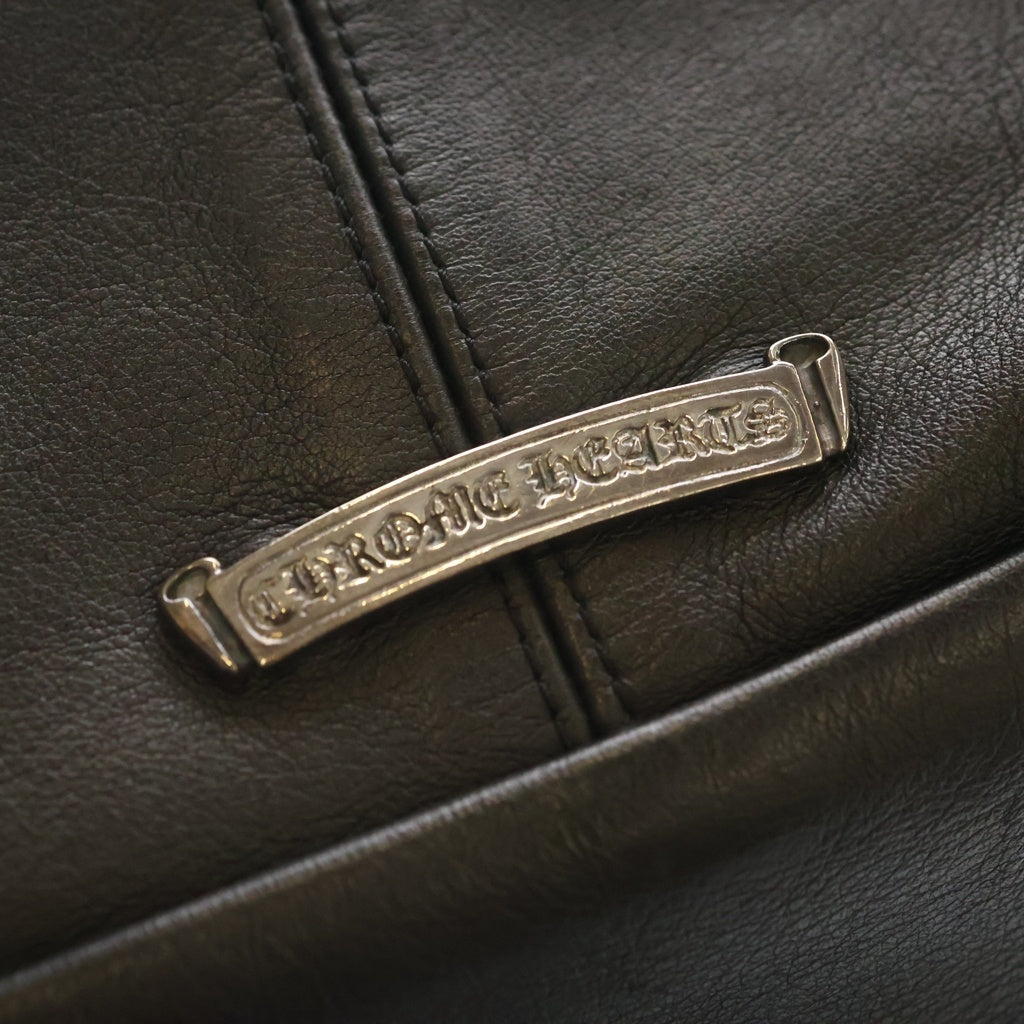 CHROME HEARTS(クロムハーツ) #1 SNAT PACK スナットパック ダガージップ ガンスリンガーベルト レザーウエストバッグ ブラック