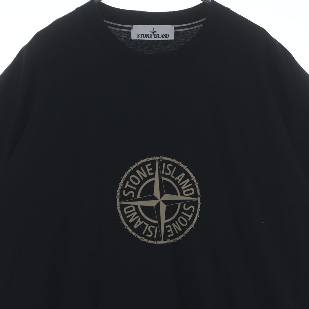 STONE ISLAND(ストーンアイランド) ORGANIC COTTON JERSEY プリントクルーネック半袖半袖Tシャツ ブラック L1S1521000001 S0362