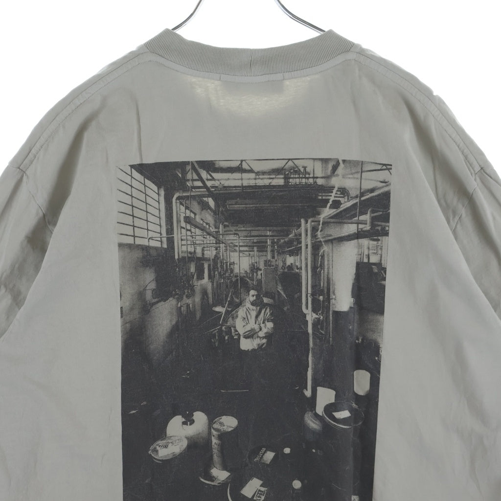 STONE ISLAND(ストーンアイランド) Organic Cotton T-Shirt バックプリントクルーネック半袖Tシャツカットソー グレー L1S152100001 S0374