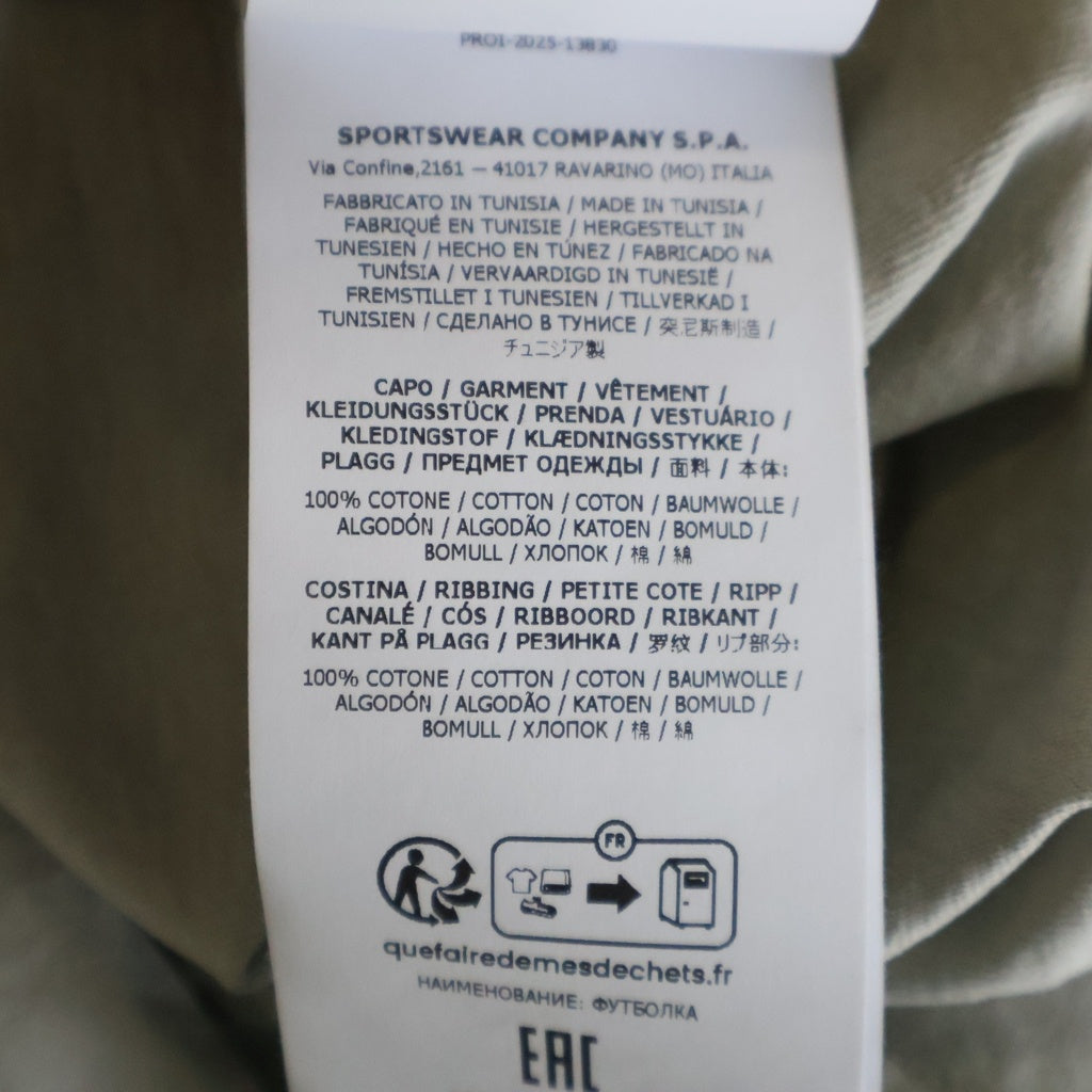 STONE ISLAND(ストーンアイランド) Organic Cotton T-Shirt バックプリントクルーネック半袖Tシャツカットソー グレー L1S152100001 S0374