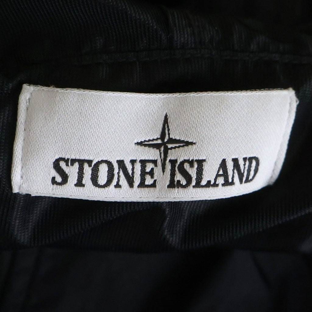 STONE ISLAND(ストーンアイランド) GARMENT DYED CRINKLE REPS NY ジップアップナイロンジャケット ブラック L1S154100001 S0A23