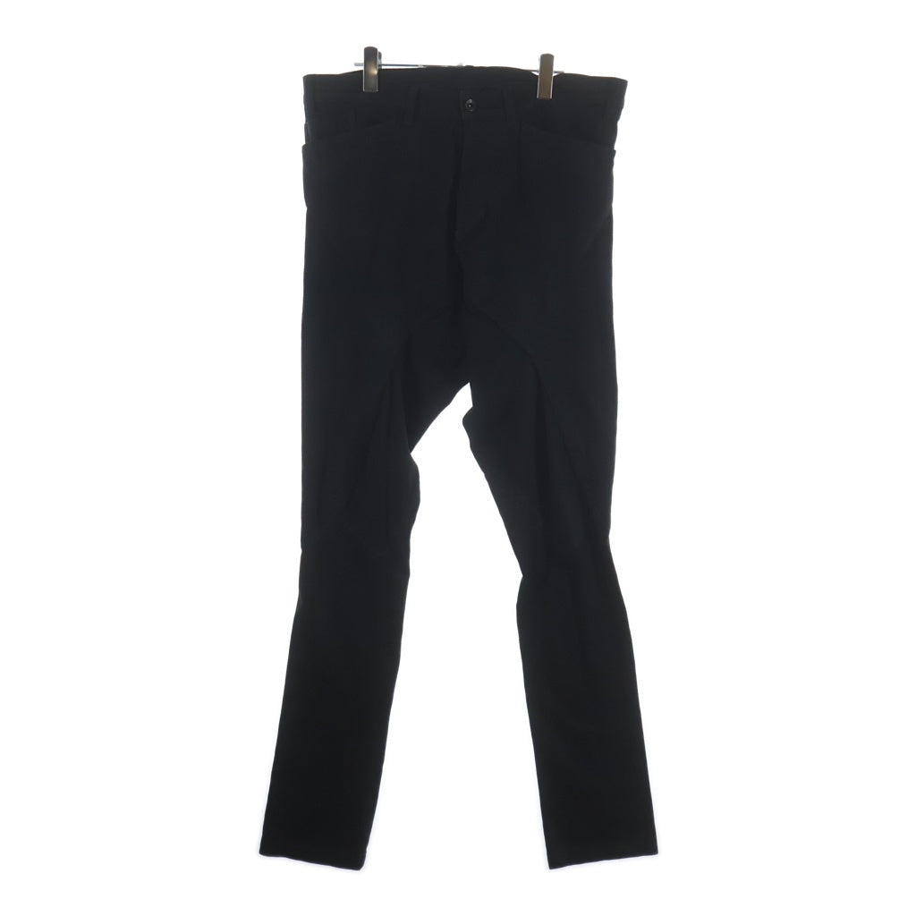 JULIUS(ユリウス) 15SS ニットデニム コーティングスキニーサルエルパンツ ブラック 497PAM39-C