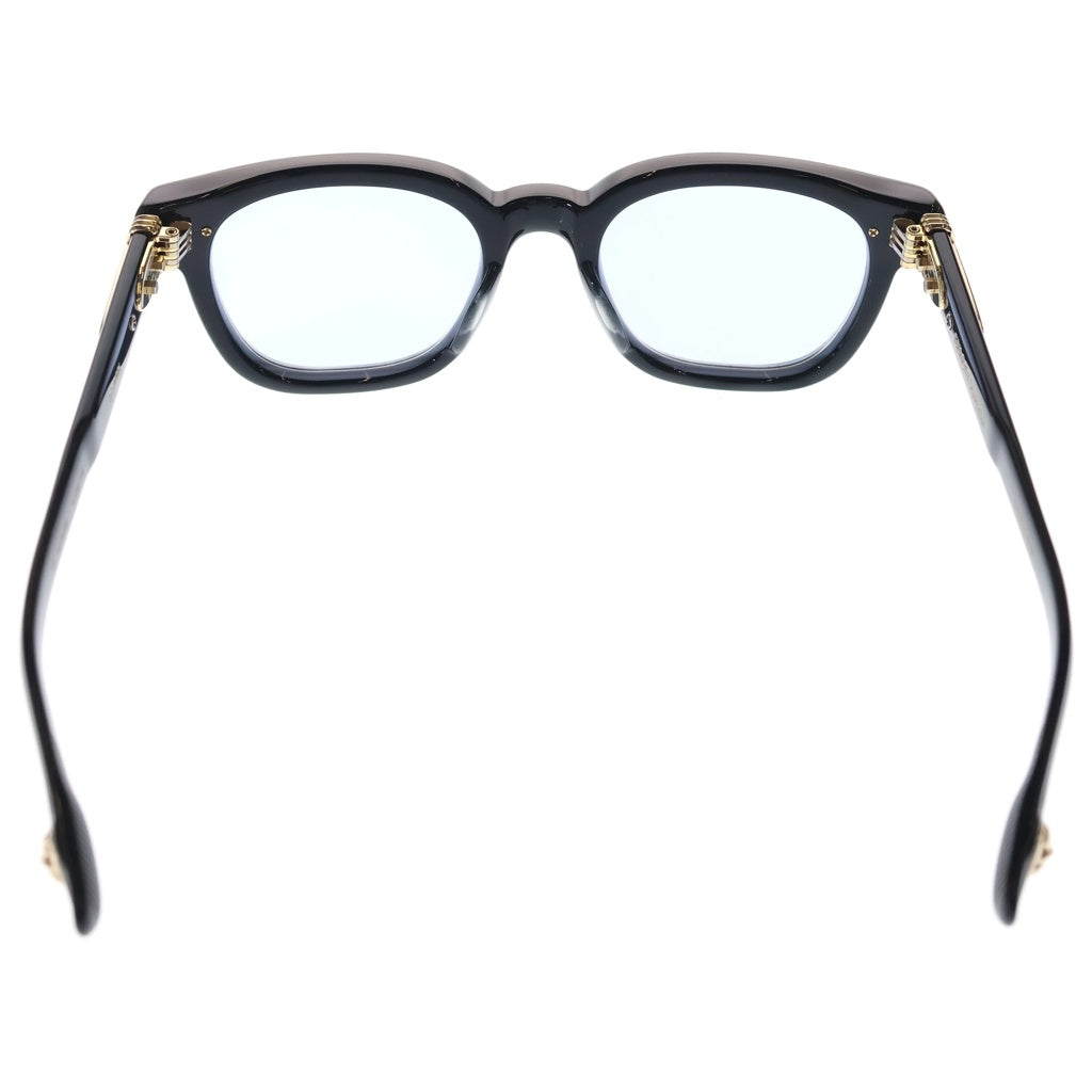 CHROME HEARTS(クロムハーツ) DRIPPIN クロスモチーフ テンプルウェリントン フレーム サングラス アイウェア 眼鏡 ブラック/ゴールド 51□22-146