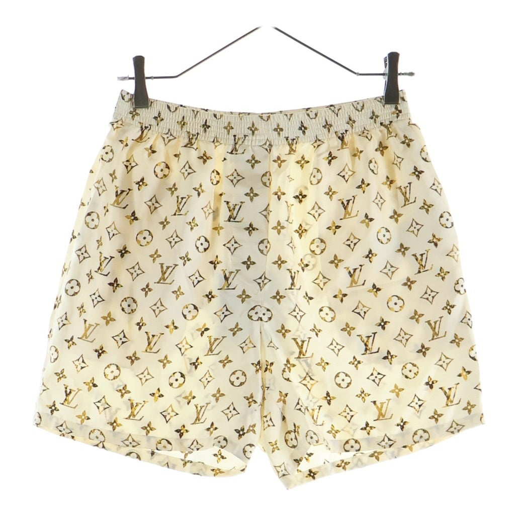 LOUIS VUITTON(ルイヴィトン) 23SS Monogram Silk shorts モノグラム シルク ショーツ アイボリー/イエロー RW231B 148 FOPO50