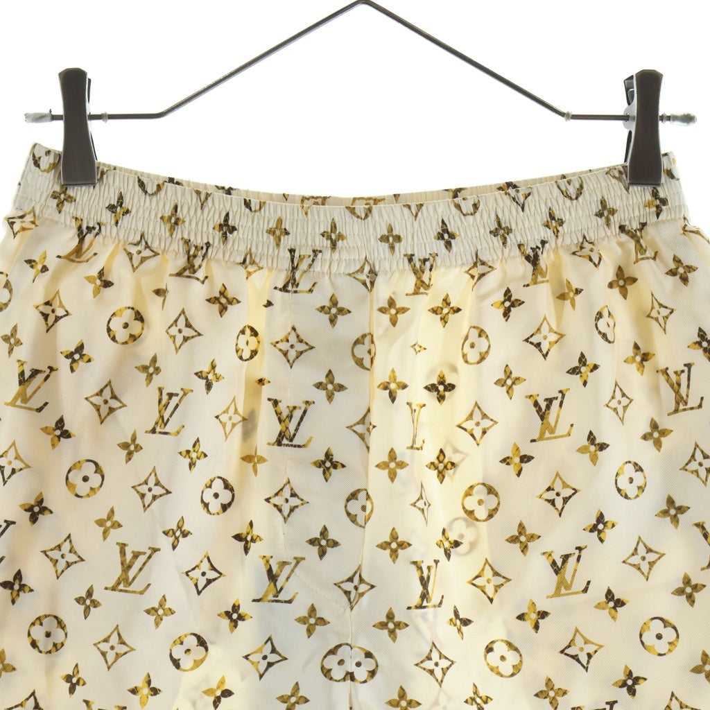 LOUIS VUITTON(ルイヴィトン) 23SS Monogram Silk shorts モノグラム シルク ショーツ アイボリー/イエロー RW231B 148 FOPO50