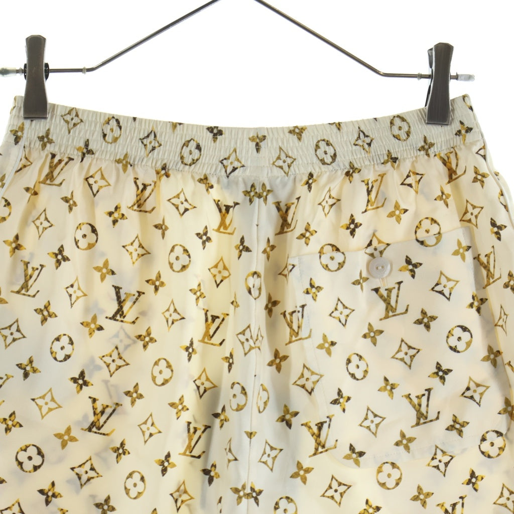 LOUIS VUITTON(ルイヴィトン) 23SS Monogram Silk shorts モノグラム シルク ショーツ アイボリー/イエロー RW231B 148 FOPO50