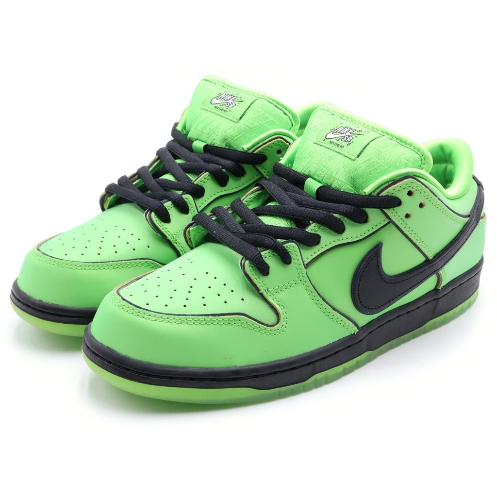 NIKE(ナイキ) ×The Powerpuff Girls SB Dunk Low Pro QS Buttercup パワーパフガールズ ダンク ロウ バターカップ ローカットスニーカー グリーン FZ8319-300 US9/27cm
