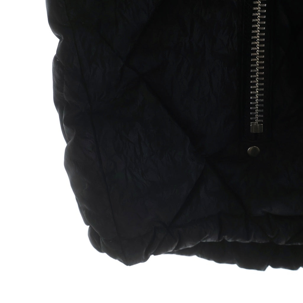 BREATH(ブレス) 25AW FAUX LEATHER SHINY QUILTING DOWN JACKET キルティング ダウンジャケット ブラック BR25AW-00019