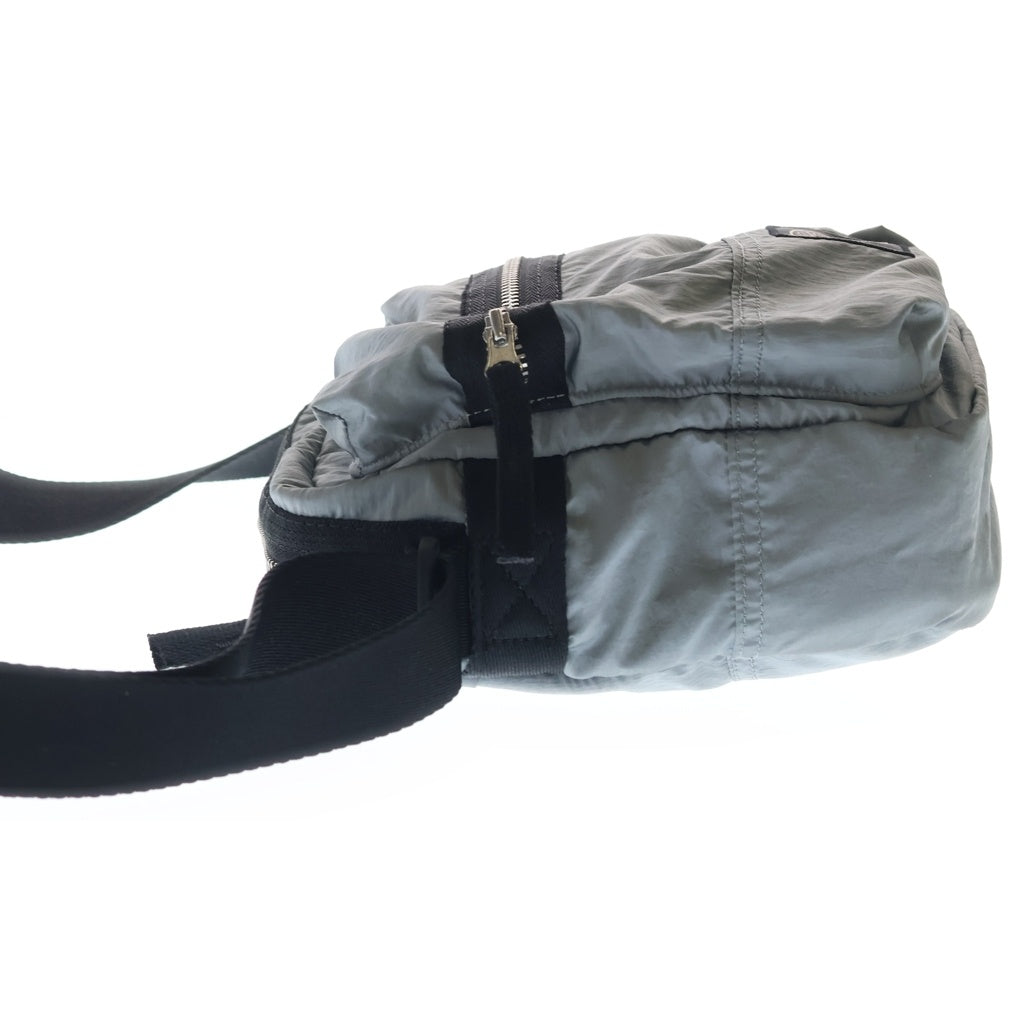STONE ISLAND(ストーンアイランド) Black Coated Nylon Metal ECONYL Pouch Bag K2S159200015S0251 ナイロン ポーチバッグ グレー