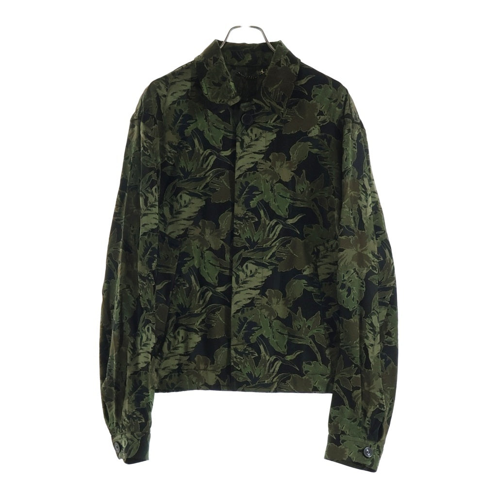 DRIES VAN NOTEN(ドリスヴァンノッテン) Floral Jacguard Jacket フローラル ジャガードジャケット グリーン