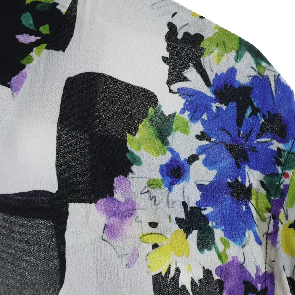 OFF-WHITE(オフホワイト) Checker Flower Print S/S Shirt チェッカー フラワープリント 半袖シャツ 総柄 マルチカラー OMGA171S21FAB001