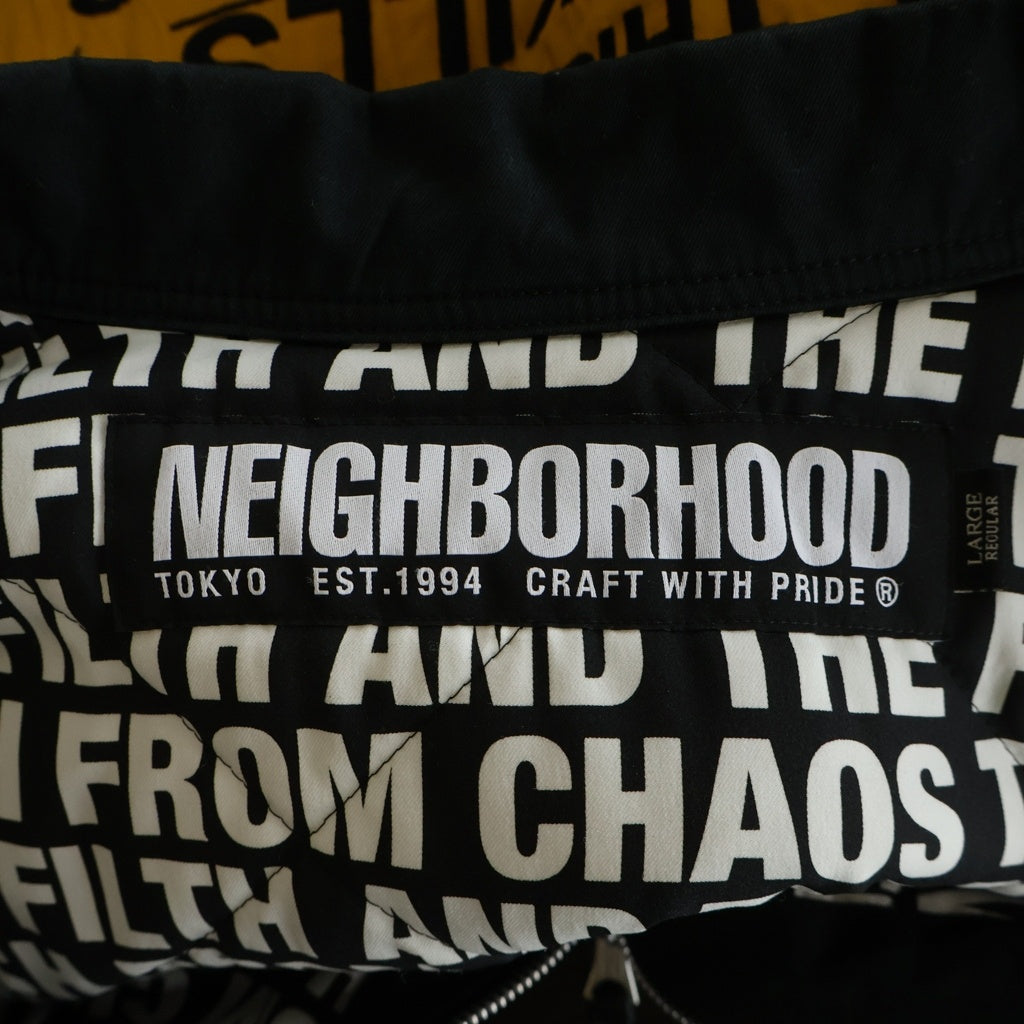 NEIGHBORHOOD(ネイバーフッド) 17AW FIXX.PW C-JKT 172AQNH-JKM05 フィックス パッチワッペン ブルゾンジャケット ブラック