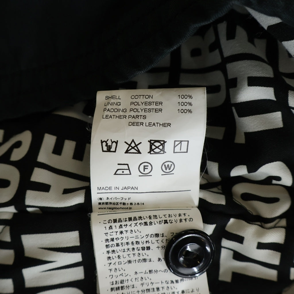 NEIGHBORHOOD(ネイバーフッド) 17AW FIXX.PW C-JKT 172AQNH-JKM05 フィックス パッチワッペン ブルゾンジャケット ブラック